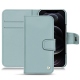 Apple iPhone 12 Pro Max leather case - Bleu ciel ( Nappa - Pantone 277C ) 