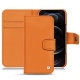 Housse cuir Apple iPhone 12 Pro Max - Orange ( Nappa - Pantone 1495U ) 