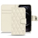 硬质真皮保护套 Apple iPhone 12 Pro Max - Blanc - Couture ( Bologna - White ) 