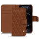 硬质真皮保护套 Apple iPhone 12 Pro Max - Marron - Couture ( Nappa - Pantone 1615C ) 