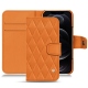 Apple iPhone 12 Pro Max leather case - Orange - Couture ( Nappa - Pantone 1495U ) 