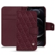 Apple iPhone 12 Pro Max leather case - Lie de vin - Couture ( Pantone 5115C ) 