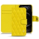 硬质真皮保护套 Apple iPhone 12 Pro Max - Jaune fluo - Couture