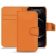 Lederschutzhülle Apple iPhone 12 Pro Max - Orange PU
