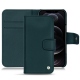 Custodia in pelle Apple iPhone 12 Pro Max - Bleu Veggie