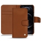 Housse cuir Apple iPhone 12 Pro Max - Marron Veggie