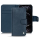 Capa em pele Apple iPhone 12 Pro - Jean vintage ( Roughtcut - Pantone 285U  ) 