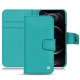 レザーケース Apple iPhone 12 Pro - Bleu fluo