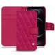 Lederschutzhülle Apple iPhone 12 Pro - Rose fluo - Couture