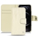 Housse cuir Apple iPhone 12 Pro - Crocodile milk