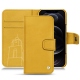 レザーケース Apple iPhone 12 Pro - Jaune soulèu