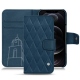Funda de piel Apple iPhone 12 Pro - Blu mediterran - Couture