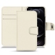 Custodia in pelle Apple iPhone 12 Pro - Blanc PU