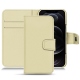 Funda de piel Apple iPhone 12 Pro - Beige PU