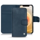Capa em pele Apple iPhone 12 mini - Jean vintage ( Roughtcut - Pantone 285U  ) 
