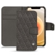 Capa em pele Apple iPhone 12 mini - Anthracite - Couture ( Pantone 424C ) 
