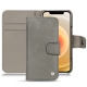 Housse cuir Apple iPhone 12 - Acier vintage ( Pantone 403C ) 