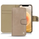 Apple iPhone 12 leather case - Taupe vintage ( Pantone 7530C ) 