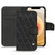 Housse cuir Apple iPhone 12 - Noir - Couture ( Nappa - Black ) 