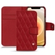 レザーケース Apple iPhone 12 - Rouge - Couture ( Nappa - Pantone 199C ) 