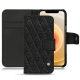 Capa em pele Apple iPhone 12 - Ebène - Couture ( Sleek P C12 - Black ) 
