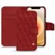 Lederschutzhülle Apple iPhone 12 - Tomate - Couture ( Pantone 187C ) 