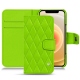 Funda de piel Apple iPhone 12 - Vert fluo - Couture