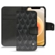 Apple iPhone 12 leather case - Onyx - Couture