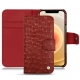 Capa em pele Apple iPhone 12 - Autruche ciliegia