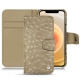 Lederschutzhülle Apple iPhone 12 - Autruche desert