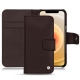 レザーケース Apple iPhone 12 - Marron envoûtant
