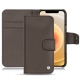レザーケース Apple iPhone 12 - Gris Veggie