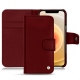Housse cuir Apple iPhone 12 - Rouge Veggie