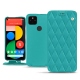 Capa em pele Google Pixel 5 - Bleu fluo - Couture