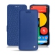Housse cuir Google Pixel 5 - Bleu océan ( Nappa - Pantone 293C ) 