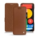 Google Pixel 5 leather case - Marron ( Nappa - Pantone 1615C ) 