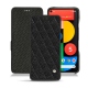 Housse cuir Google Pixel 5 - Ebène - Couture ( Sleek P C12 - Black ) 