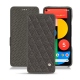 Housse cuir Google Pixel 5 - Anthracite - Couture ( Pantone 424C ) 
