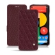 Lederschutzhülle Google Pixel 5 - Lie de vin - Couture ( Pantone 5115C ) 