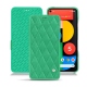 Google Pixel 5 leather case - Menthe vintage - Couture