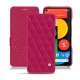 Housse cuir Google Pixel 5 - Rose fluo - Couture