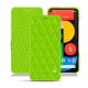 Google Pixel 5 leather case - Vert fluo - Couture