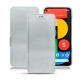 Google Pixel 5 leather case - Platinium ( Pantone 877C ) 