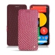 Capa em pele Google Pixel 5 - Serpent ciclamino