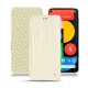 Google Pixel 5 leather case - Crocodile milk