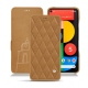 Housse cuir Google Pixel 5 - Castan esparciate - Couture