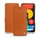Google Pixel 5 leather case - Orange vibrant