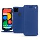 硬质真皮保护套 Google Pixel 5 - Bleu océan ( Nappa - Pantone 293C ) 