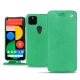Housse cuir Google Pixel 5 - Menthe vintage ( Pantone 562C ) 