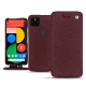 Funda de piel Google Pixel 5 - Lie de vin ( Pantone 5115C ) 